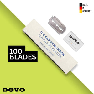 Double-edged DOVO Super Platinum razor blades, MADE IN GERMANY 10 PU: 100 blades