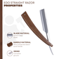 DV-8009143, Dovo Straight Razor EDO, 5/8”, carbon, 1/1 full hollow, Ultra compressed beech wood