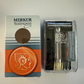 Merkur 570 Progress, Set of Adjustable Safety Razor, Bright Chrome Finish, 10 blades