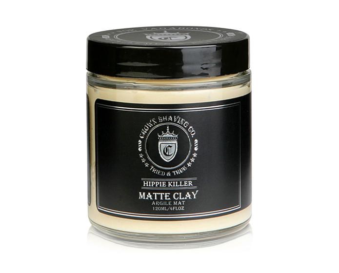 Crown Shaving Matte Styling Clay - 4 Ounce Jar, Pomade & Hair Products