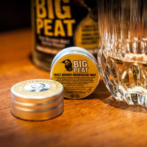 (Discontinued) Captain Fawcett's Big Peat Islay Malt Whisky Moustache Wax - 15ml/ 05fl.oz.