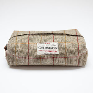 Captain Fawcett's Tweed Wash Bag