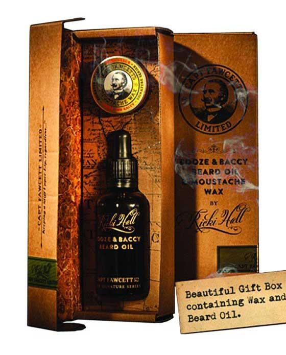 Captain Fawcett's Ricki Hall's Gift Box (Wax & Beard Oil), Mustache Wax