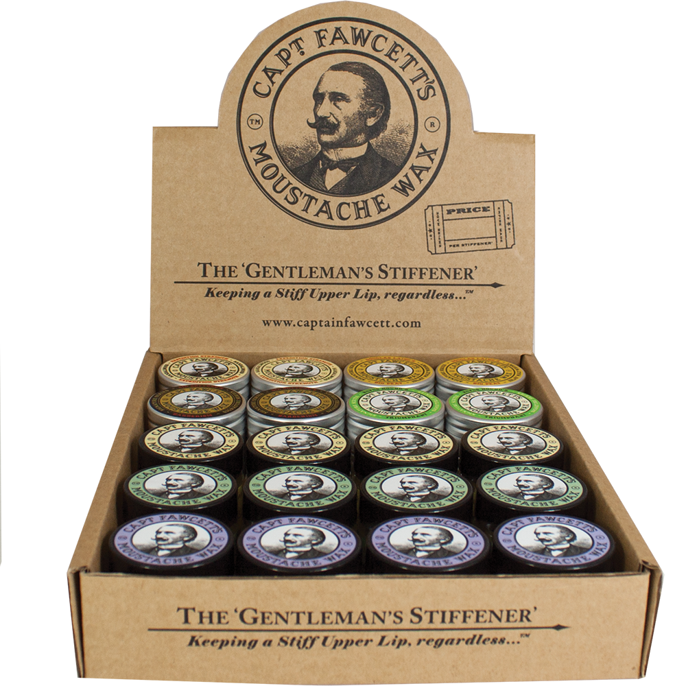 Captain Fawcett's Moustache Wax Bundle, Mustache Wax