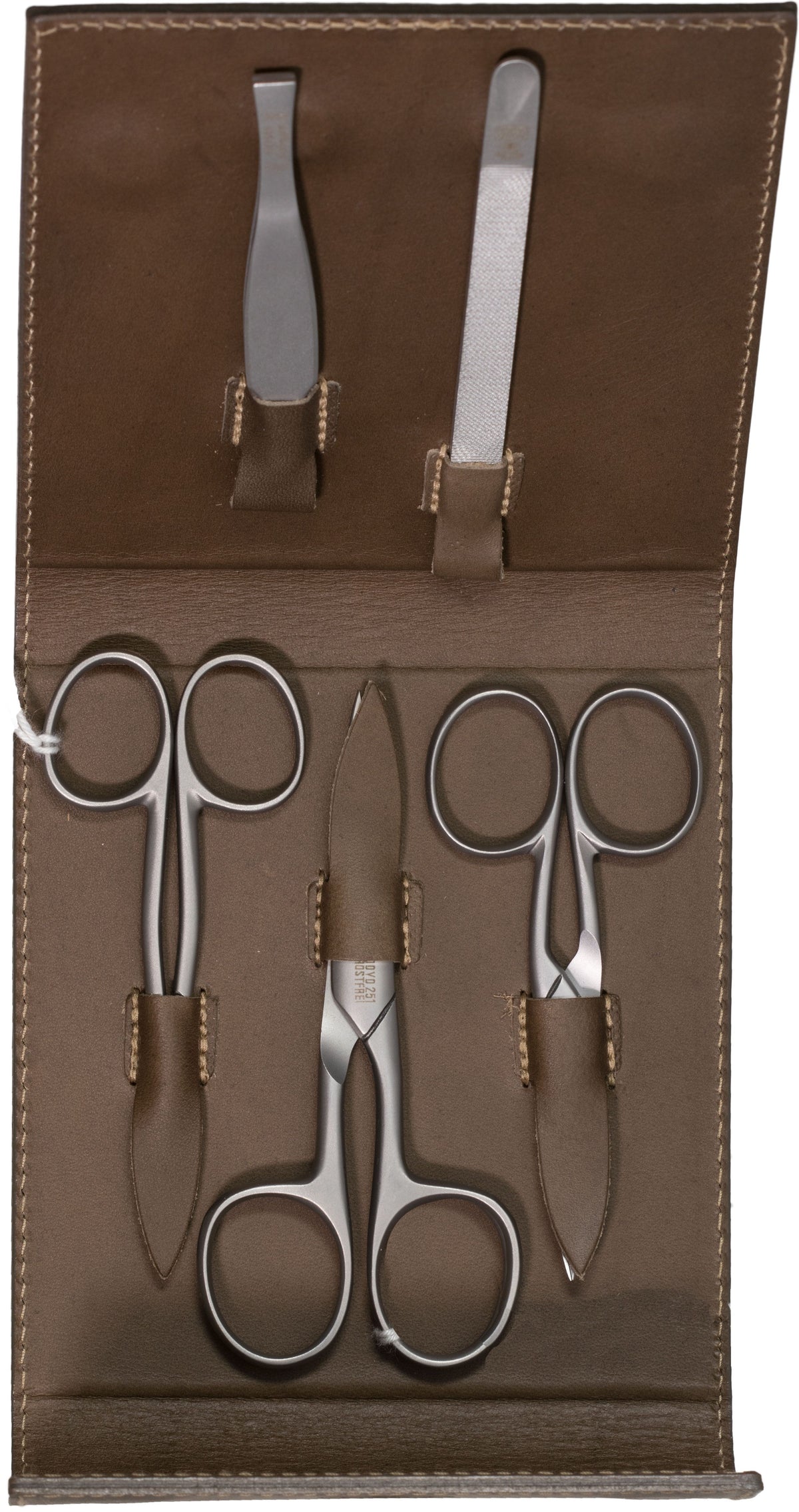 Dovo Manicure Set R Sat with 3 Scissors - Khaki - Grown Man Shave