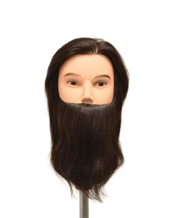 Dylan Budget Bearded Manikin (9" Inch Hair, w/ Beard), Manikins