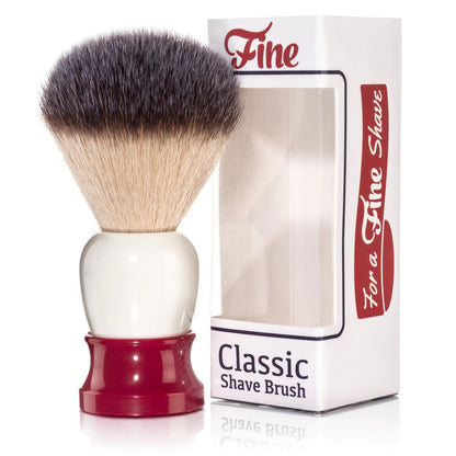 Fine Accoutrements Classic Shaving Brush -Red/White