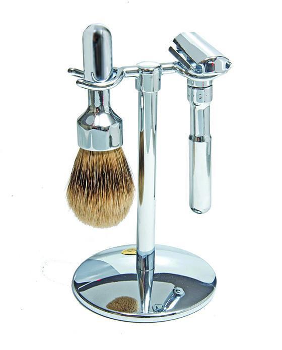 Merkur Futur 3pc Double Edge Safety Razor Shaving Set, Chrome-Plated, Double Edge Safety Razors