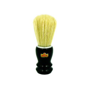 Omega Chrome Rimmed, Black Handled Boar Hair Professional Shaving Brush