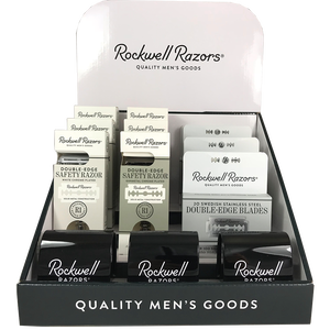 Rockwell Razors Rookie Value Bundle Shave Hardware Display, Retail Displays