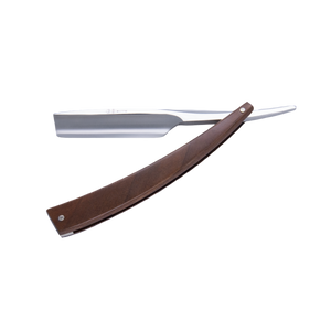 DV-8009141, Dovo Straight Razor EDO, 5/8”, carbon, 1/1 full hollow, Ultra compressed walnut wood