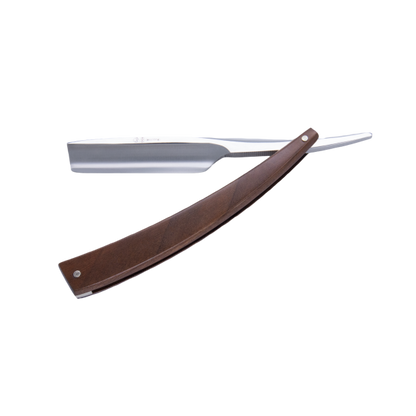 DV-8009141, Dovo Straight Razor EDO, 5/8”, carbon, 1/1 full hollow, Ultra compressed walnut wood